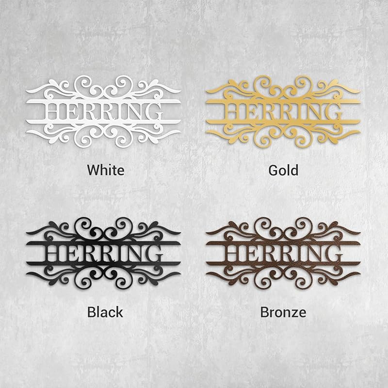 Custom Metal Signs Metal Name Sign Metal Wall Art Split Letter Monogram Wall Decor Metal Wall Art Last Name Sign Family Name Sign Personalized Wedding Gift Fire Pit Sign Outdoor Decor Cabin Sign