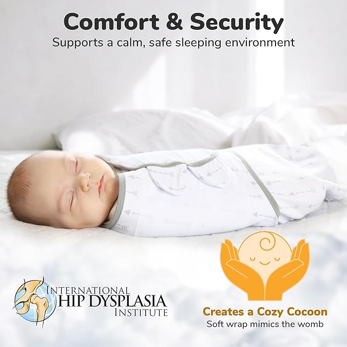 Mama Cheetah Baby Swaddle Sack 3-6 Month, Organic Cotton Swaddling Sleep Sack, Infant Swaddle Blanket, Large Swaddle Wrap, Easy Swaddles for Boy Girl, 4-Pack