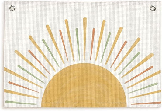 Lacama Boho Sunshine Classroom Decor, Sun Cute Hanging Banner for Neutral Classroom Nursery Wall DecorSign,Gift for Kids Room Bedroom Playroom Birthday Christmas Gift 30x20 Inch