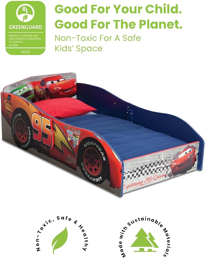 Delta Children Disney/Pixar Cars Wood Toddler Bed