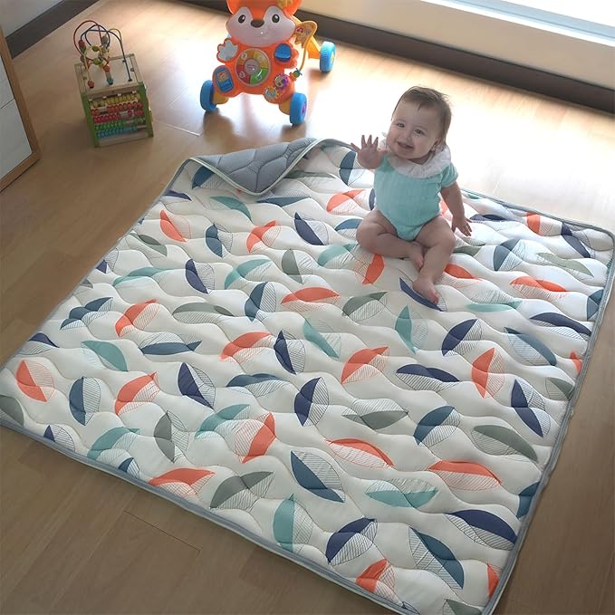 Discover The Pupilo 3-in-1 Baby Play Mat, Nap Mat & Toddler/Baby Seat– Surprising Thick Non-Slip Foam Mat. Quick and Easy Clean | Fits in Baby Playpen