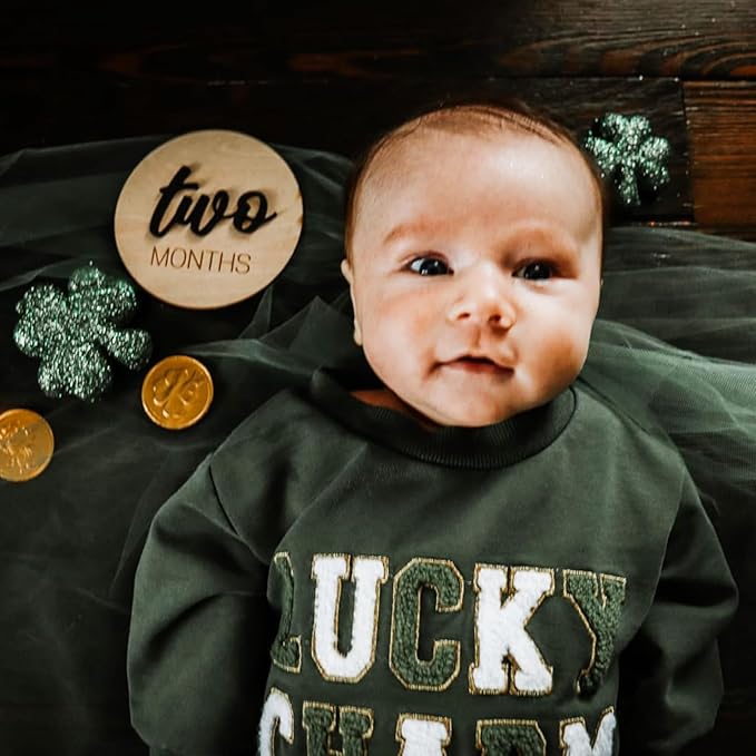 Baby Monthly Milestone, Wooden Baby Milestone Signs, Monthly Milestone Wood Discs, Baby Milestone Discs (S001)