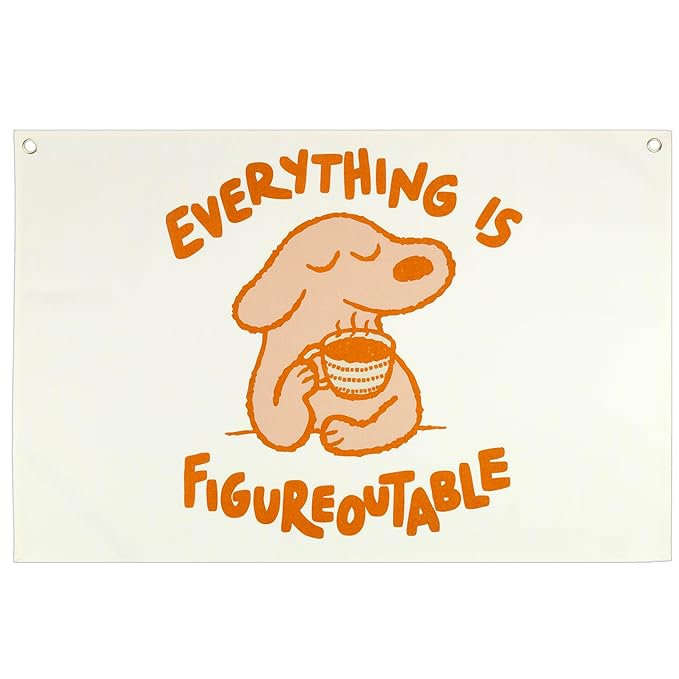 Everything is Figureoutable-Boho Rectangular Banner Flag Pennant Wall Decor Gift for Baby Boy Girl Kids,Nursery Classroom Playroom Reading Room Bedroom Decor Decor-Baby,Shower Birthday Christmas Gift