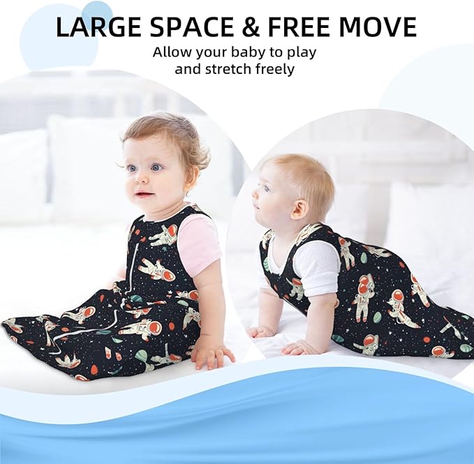 Baby Sleep Sack Sleeveless Sleeping Bag Wearable Blanket Soft Breathable Toddler Sleep Bag Colorful Dinosaur