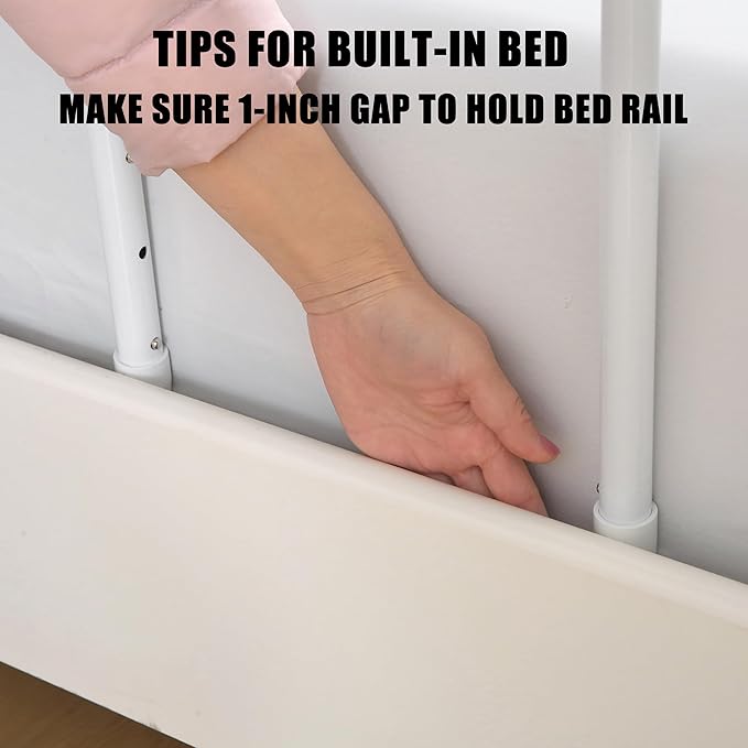 Bed Guard Rail for Toddlers, 74.8inch Foam Padded Side Rails for Queen King Twin Full Size Bed, Bedrail for Toddler Safety, Bed Railing
