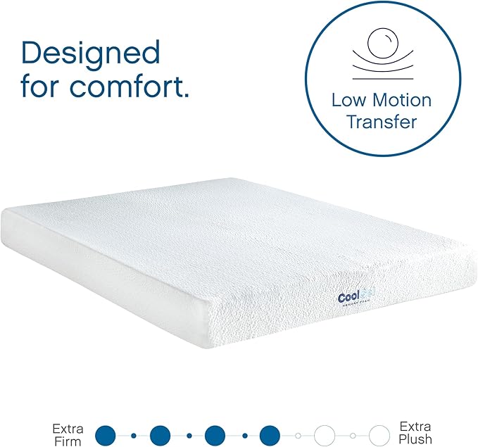 Cool Gel 8 Inch Full Size Mattress Memory Foam Medium Firm, Gel Memory Foam Mattress Full Matress Cooling, Made in the USA, 8" Depth with Pressure Relief, CertiPUR-US Certified No Fiberglass, Bed