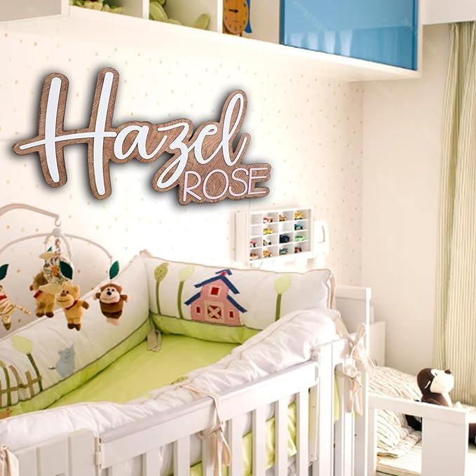 Personalized nursery name sign, name sign, baby name sign, name sign for nursery girl, wooden name sign, nursery decor, custom name sign, Wooden name signs for nursery gift