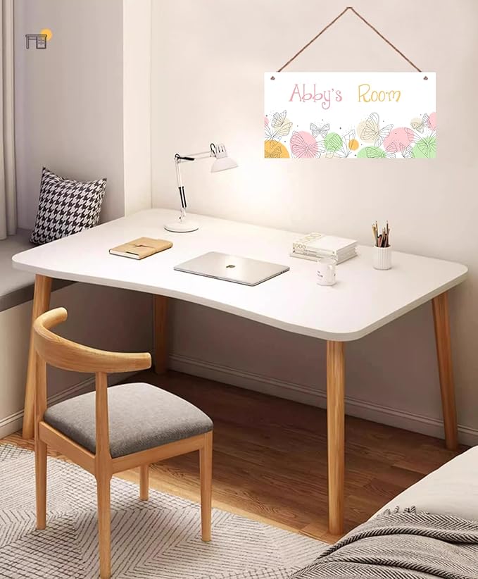 Personalized Butterfly Sign Fantasy Art Décor For Kids Room Custom Name Door Wall Decor, Floral Nursery Art Boys Room Girls Bedroom