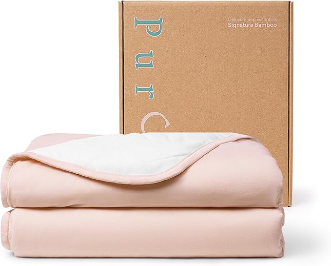 PurComfy Supersoft Baby Blanket, Premium Bamboo Viscose Baby Quilt, Hypoallergenic and Breathable, for Newborns, 33"×33"