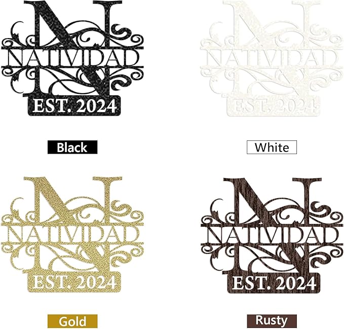 Personalized Family Name Metal Sign | Split Letter Monogram | Metal Signs Customized | Metal Letters for Outdoor Signs | Last Name Sign | Metal Art Wall Decor | Housewarming Wedding Gifts