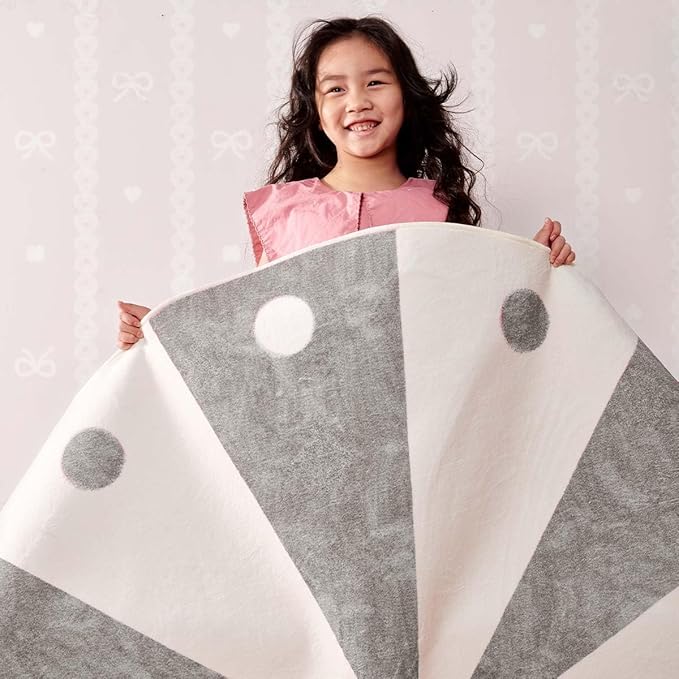 jinchan 5ft Round Rug Grey Washable Fun Cute Playroom Mat Non Slip Cheerful Circle Cool Rug Soft Cozy Low-Profile Gray Playful Carousel Throw Carpet for Kids Gift Teens Dorm Entryway Bedroom