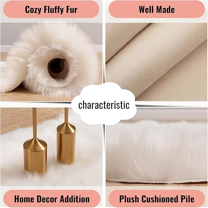 12inch Square Small Faux Fur Sheepskin Cushion Soft Plush Area Rug,Photo Background for Small Product Desktop Photography,Display and Decor,Jewelry,Nail Art,Locker Accessories (Pink)