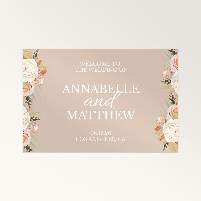 STAPLES - Personalized Semi-Gloss Poster - 20W" x 16L" Custom Print - Ideal for Home or Office Décor (Floral Swirl)