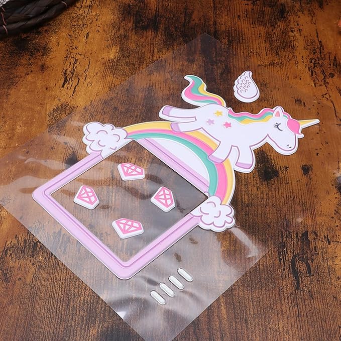 Luminous Unicorn Wall Sticker Creative Rainbow Switch Decal for Bedroom Playroom Home Decoration