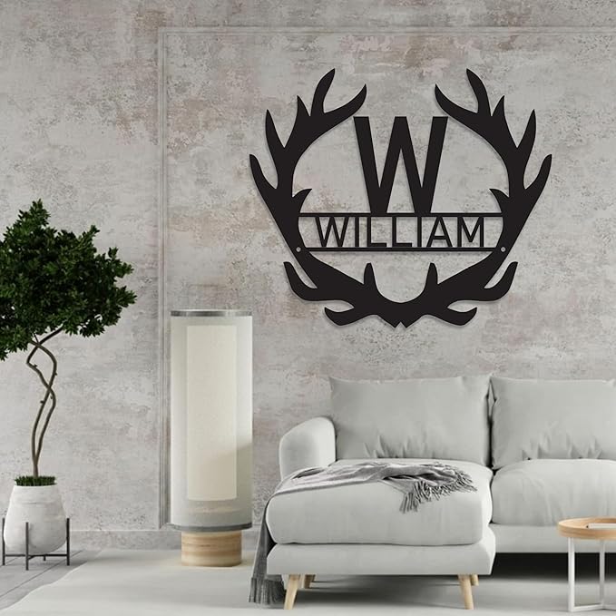Metal Signs Customized, Indoor/Outdoor Wall Decor, Personalized Last/Family Name Sign, Personalized Anniversary/Wedding/Housewarming Gift for Couple