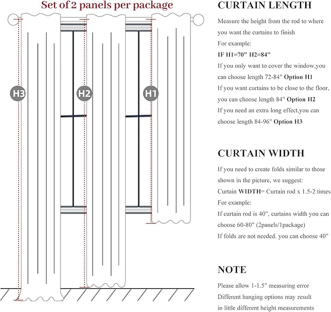 Warm Cream Thick Linen Black Out Curtains 100 Inch Long for Living Room 2 Panels Set, Farmhouse Pleated Room Darkening Window Drapes Insulated Privacy for Kids Bedroom 50"W x 100"L (Rod Pocket)