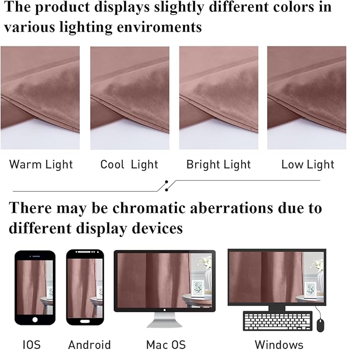 StangH Wild Rose Bedroom Curtains 105 inches Long Soft Velvet Thermal Insulated Light Reducing Window Drapes for Living Room Heavy Thick Privacy Panels, W52 x L105, 2 Panels