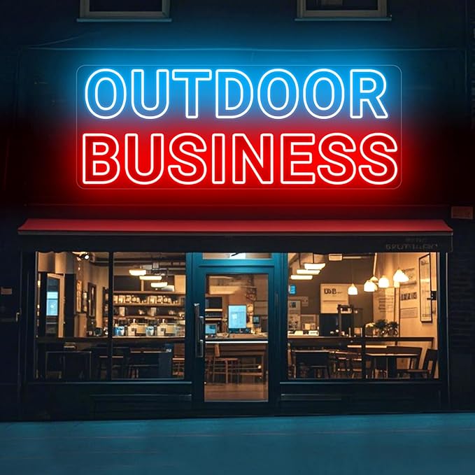 Custom Outdoor Neon Sign for Business, Large Personalized IP67 Waterproof LED Sign with Remote, Customizable Outdoor Light Up Signs Battery Operated for Backyard Patio Poolside Office Storefront Business Logo Salon Bar Party Wedding