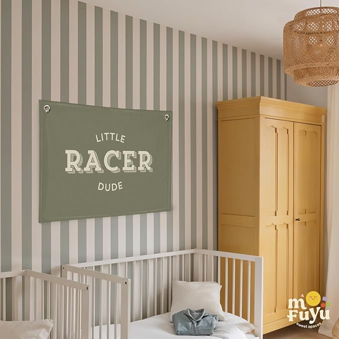 Boy Room Decor,Rad Little Dude Canvas Banner - Boy Room Playroom Decor Wall Hanging Banner for Nursery Playroom Toddler Boys 30x20 Inch
