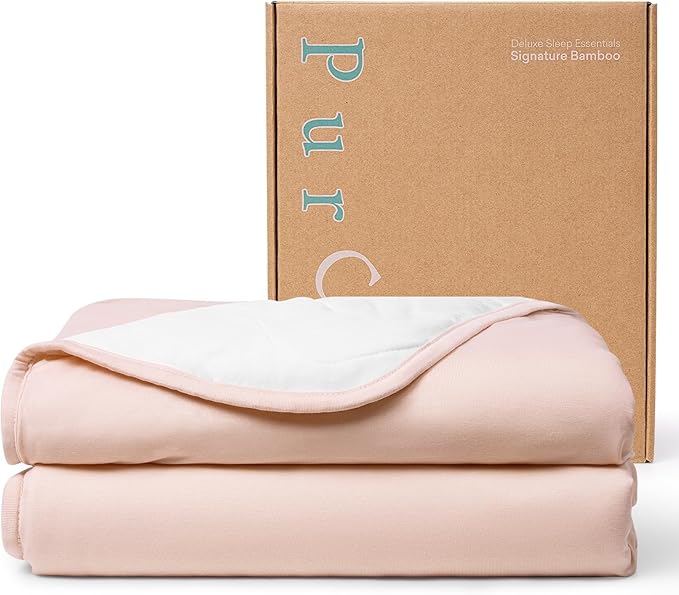 PurComfy Supersoft Toddler Comforter, Premium Bamboo Viscose Crib Blanket, Breathable 1.0 Tog Crib Quilt for All Seasons 39"×55"