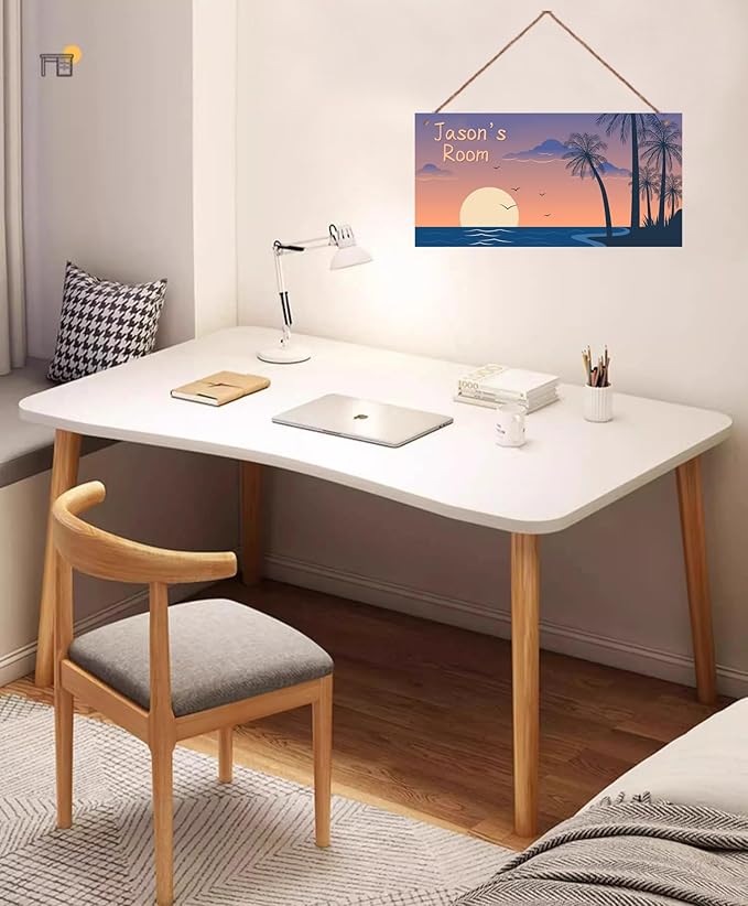 Personalized Island Sign Landscape Art Wall Decor For Kids Room Decoration Nursery Decor Sunset Party Decorations For Little Man Cave Wall Art Decor For Boys Room Girls Bedroom