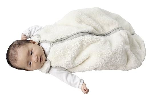 Baby Deedee Sleep Nest Teddy Baby Sleeping Bag, Ivory, Small (0-6 Months)