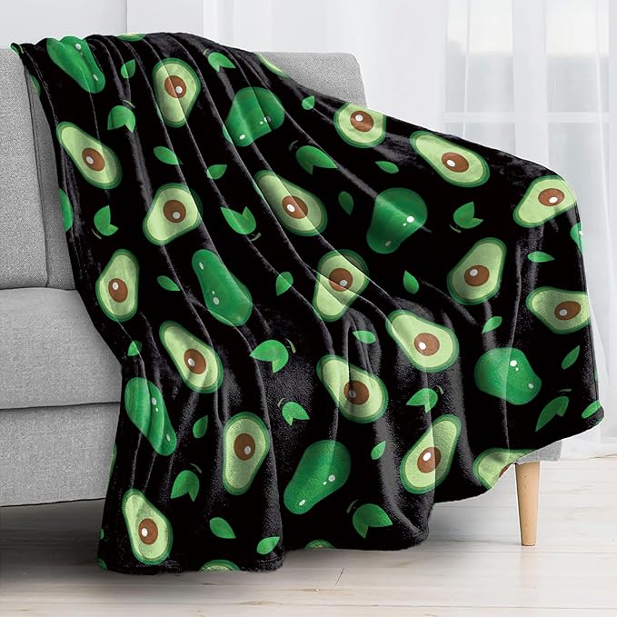 Ultra Soft Fleece Blanket- Lightweight & Warm Throw Blanket for Couch, Cozy Plush Sherpa Blanket for Adults Kids, Durable & Easy Care (Avocado, 50x60 in)