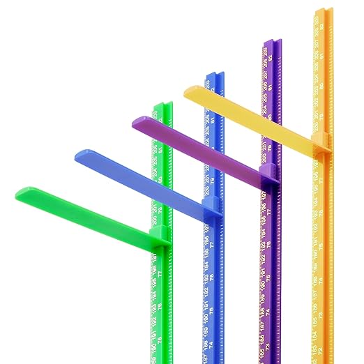 Height Measurement Rod for Wall - 3D Removable Growth Stick, Wall Mounted Splicing Ruler for Children, Adults, Kids, Baby Nursery - 79 Inch (Purple)