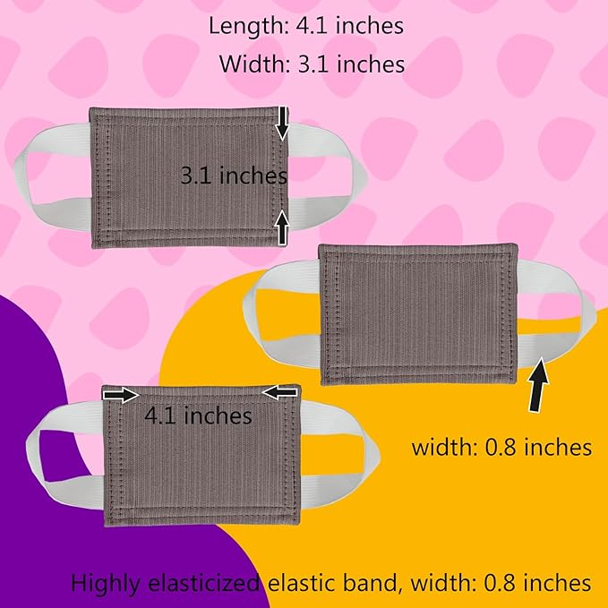 Soft Quiet Door Closer, Reduce Slamming Noise, Anti-Slamming Latch Covers for Light Sleepers, Babies (3, Purple, 4.1 * 3.1 inches)