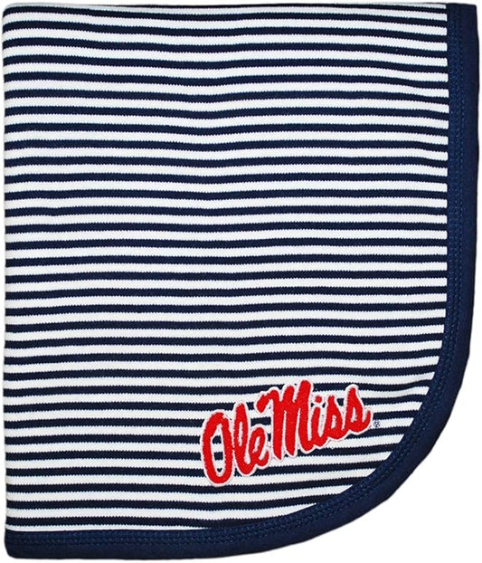 Creative Knitwear Mississippi Ole Miss Striped Baby and Toddler Blanket