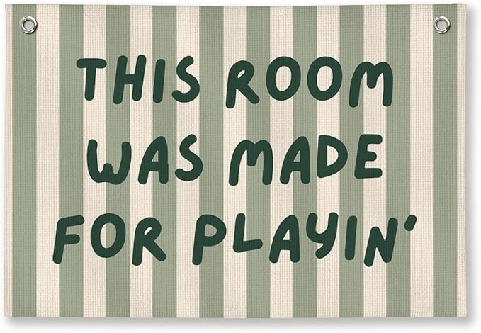 Playroom Decor, Long Live Playtime Wall Art Decor for Kids Room Nursery Playroom Classroom Decor, 20x30 Inch