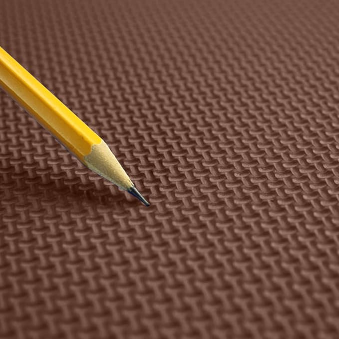 Flooring Inc's 1/2" Soft Non-Toxic Baby Play Mat, Toddler Playmat, Colorful Puzzle PlayMat, Floor Mats for Kids & Babies, EVA Foam Interlocking Tiles for Nursery & Playroom | Brown, 20 Tiles, 80 Sq/Ft