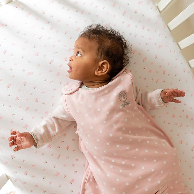 Woolino 4 Season Sleep Sack - Ultimate Sleeping Bag - Merino Wool and Organic Cotton Two-Way Zipper Adjustable Universal Size Sleep Sack for Baby (2-24 Months) - Rose