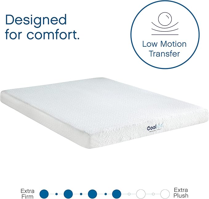 Classic Brands Cool Gel Gel Memory Foam 6-Inch Mattress | CertiPUR-US Certified | Bed-in-a-Box, Twin XL