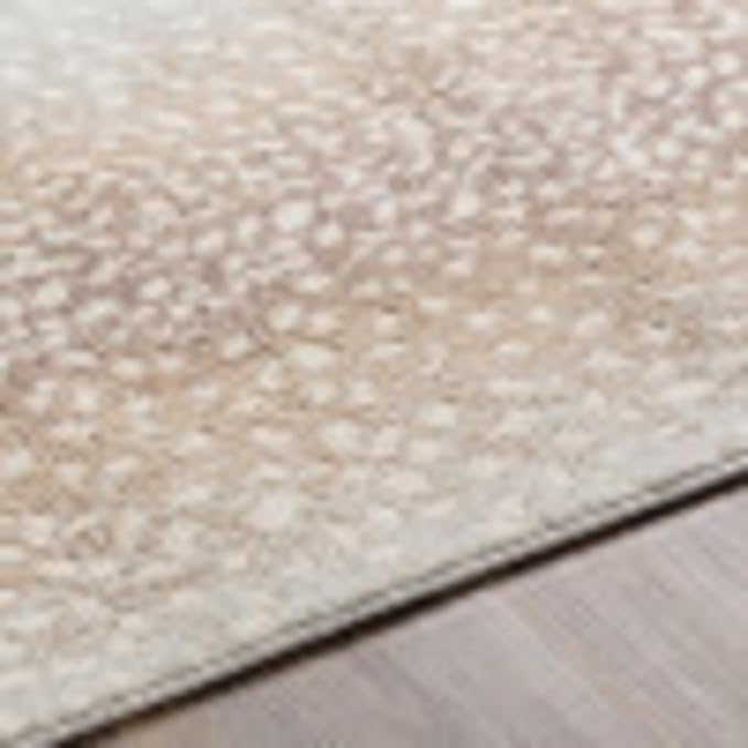 Livabliss Area Rugs - 9x12 Pablo Modern Antelope Print Camel Brown Area Rug for Living Room Bedroom - Animal Theme Non-Shedding Stain Resistant Large Carpet for Kitchen, Office (9' x 12'3")