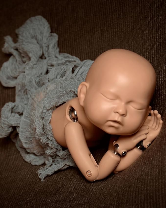 Studio Size Newborn Photography Bean Bag 40in| Bean Filling Not Included | Professional Faux Leather Poser | Baby Photo Prop & Pose Pillow Shapable - Newborn Photography Props