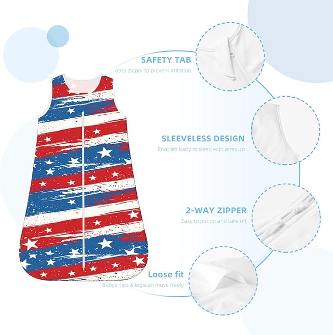 Baby Sleep Sack Sleeveless Sleeping Bag Wearable Blanket Soft Breathable Toddler Sleep Bag Colorful Dinosaur