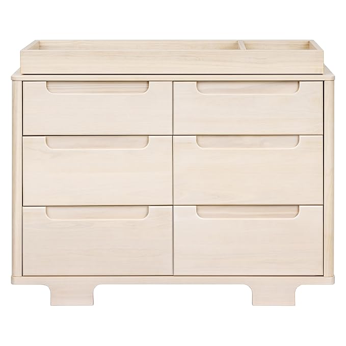 babyletto Yuzu 6-Drawer Dresser in Washed Natural, Greenguard Gold Certified