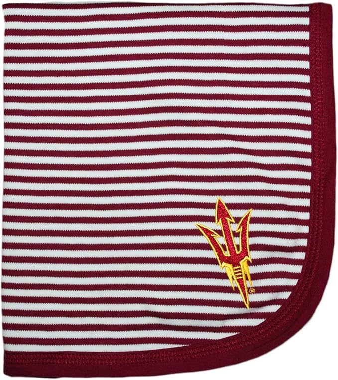 Creative Knitwear Arizona State Pitchfork Striped Baby and Toddler Blanket