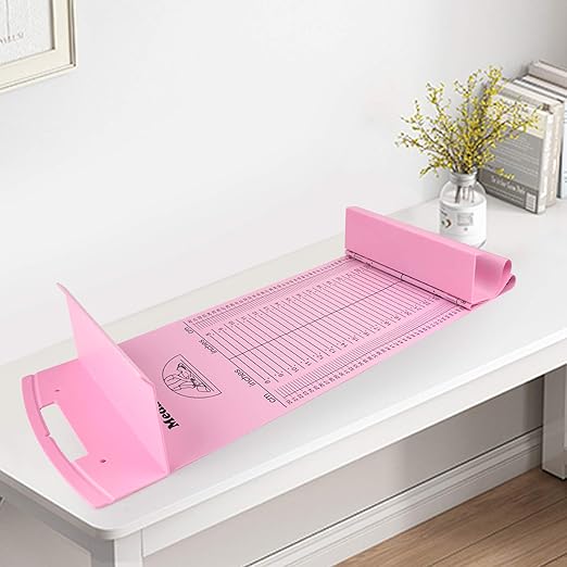 Medarchitect Baby Height Measuring Mat, Infantometer Ruler, Growth Height Chart for Newborns, Toddlers, Infants, Home Use and House Visits - Pink
