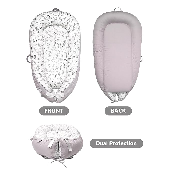 Baby Lounger, Infant Lounger for Newborn,Portable Baby Nest Cover Breathable & Soft, Newborn Essentials