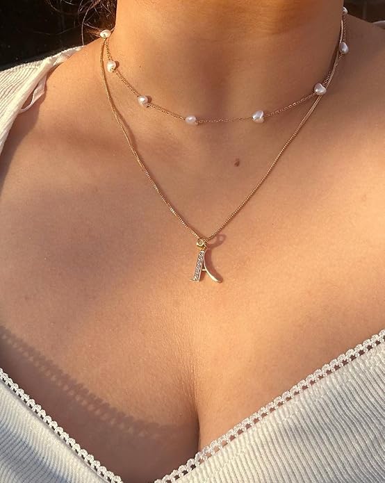 SmileBelle Pearl Necklaces for Women, Daisy Pearl Choker as Christmas Stocking Stuffers for Teens, Silver Daisy Pearls Jewelry Trendy Stuff Birthday Gifts 3 Pearls White Necklace as Wedding Jewelry