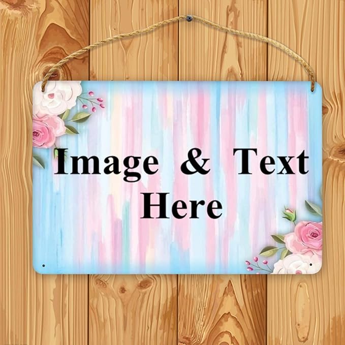 RETEHULO Personalized Custom Decorative Signs Plaques Wooden Hanging Wall Sign, Boys Girls Bedroom Art Wall Decor Custom Name Kids Baby Nursery Plaque