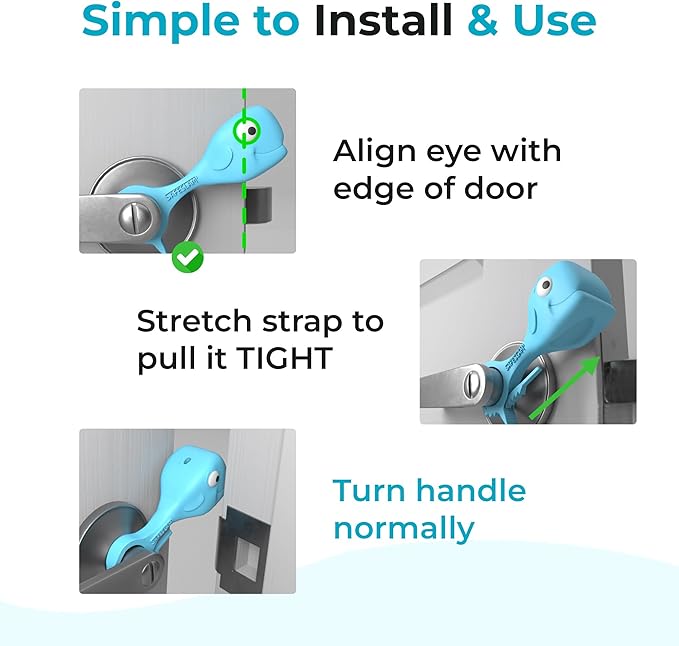 Baby Proofing Door Stopper, Door Pinch Guards Protect Child Fingers & PET Tails. Baby Safety Finger Protectors Prevent Pinch Injuries – Kids and Adults Love Whale Pinch Guard. (Pack of 3)