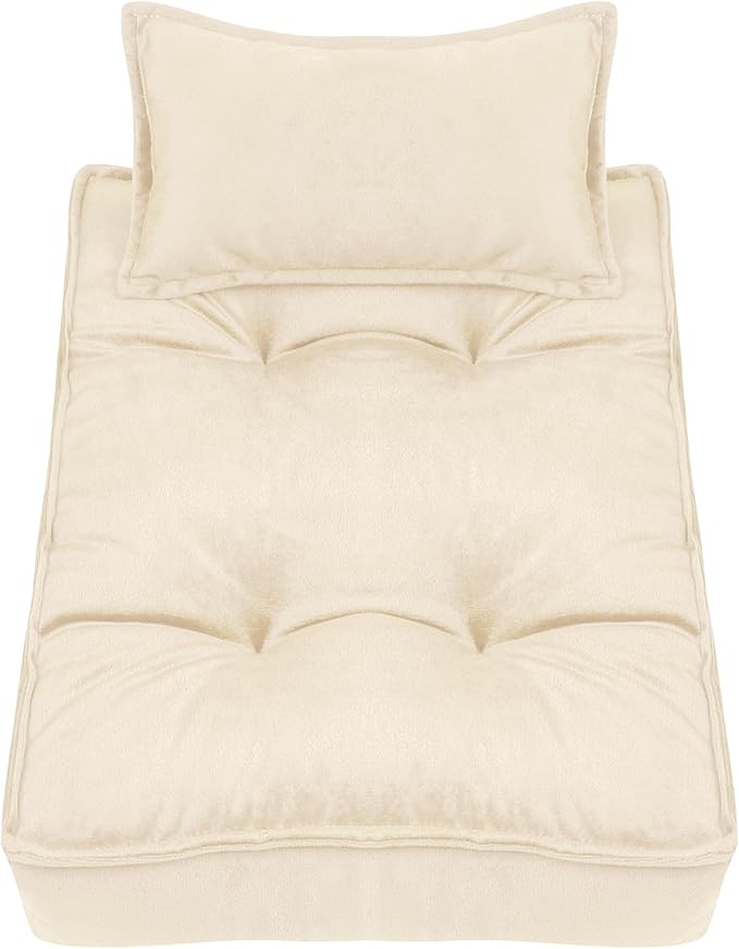 M&G House Newborn Photography Props Mattress Pillow Photography Accessories Baby Photoshoot Props Bed Mattress Bed Mat(Beige White)