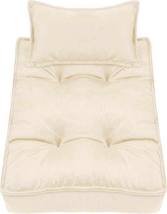 M&G House Newborn Photography Props Mattress Pillow Photography Accessories Baby Photoshoot Props Bed Mattress Bed Mat(Beige White)