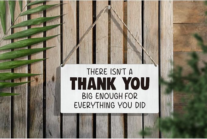 Thank You Gifts for Nurse Doctor Emergency Response Healthcare Worker First Responder Wood Wall Decor 12 × 6 Inch