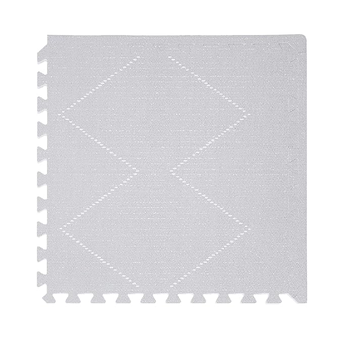 Toddlekind Playmat - Premium Foam Playmat, 4 x 6 feet Premium Quality Foam Play Mat for Babies/Toddlers, Stylish, Non-Toxic, Odorless, Tulum Stone (Grey)