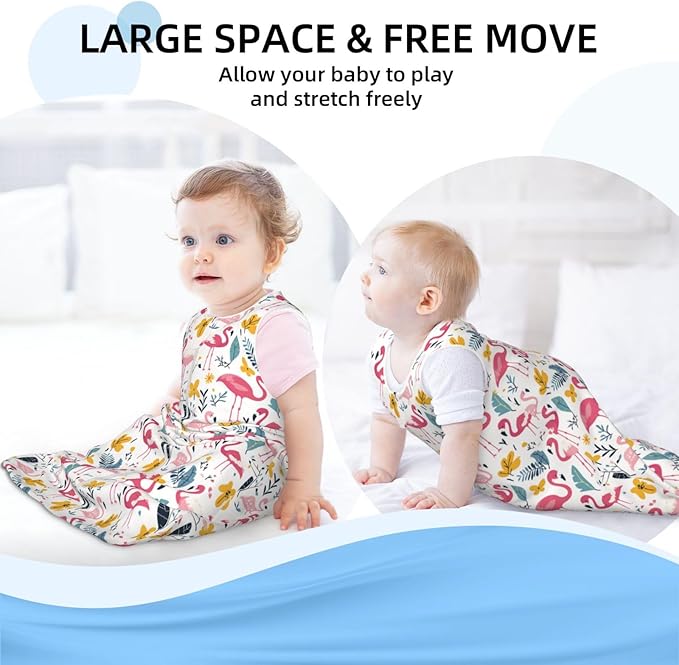 Baby Sleep Sack Sleeveless Sleeping Bag Wearable Blanket Soft Breathable Toddler Sleep Bag Colorful Dinosaur