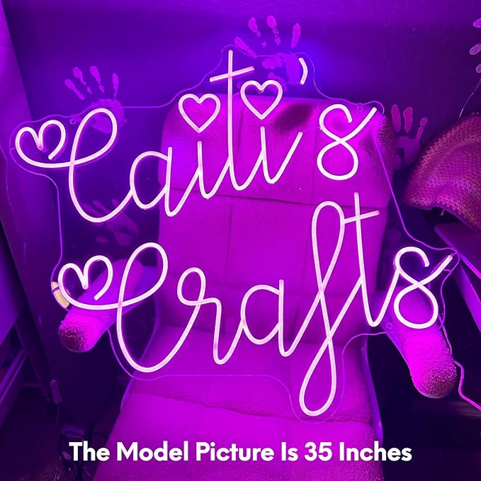 Custom Neon Signs for Wall Decor, Large Neon Sign Customizable Personalized LED Sign, Customized Light Sign Dimmable for Birthday Christmas Wedding Gift,for Business Company Logo Bar Party Bedroom Dorm Neon Name Sign